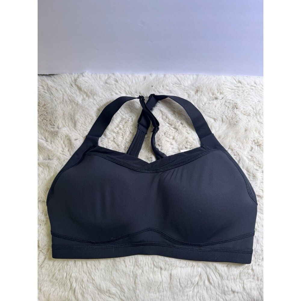 Adore Me 36DD High Support Sports Bra Brylee Contour Wireless Black New